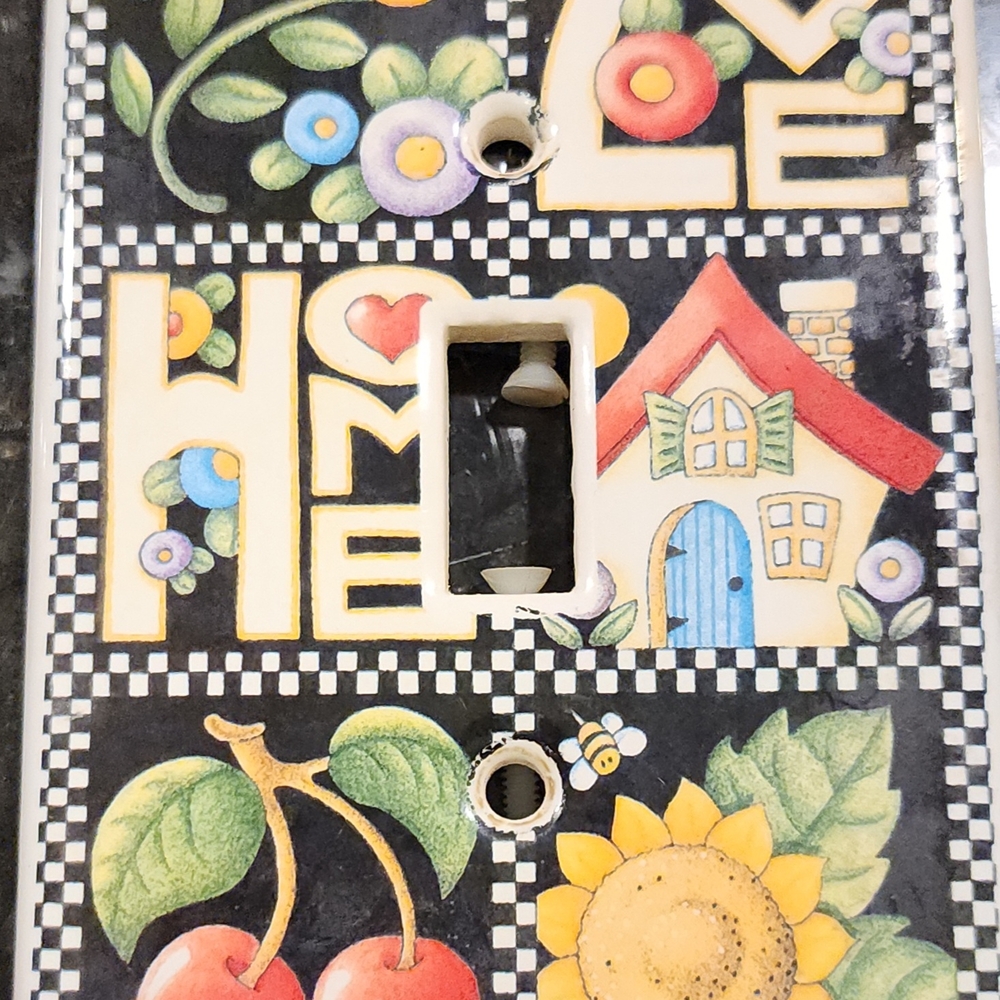 Colorful Home Wall Decor Switch Plate
